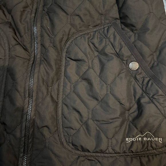 Eddie Bauer Quilted, Insulated Barn Jacket Size Large - Picture 5 of 10